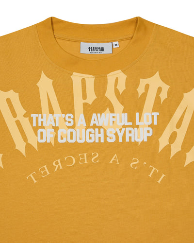 TRAPSTAR X COUGH SYRUP ARCH TEE - YELLOW*