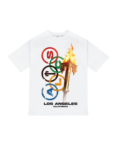 TRAPSTAR × COUGH SYRUP OPENING CEREMONY TEE - WHITE
