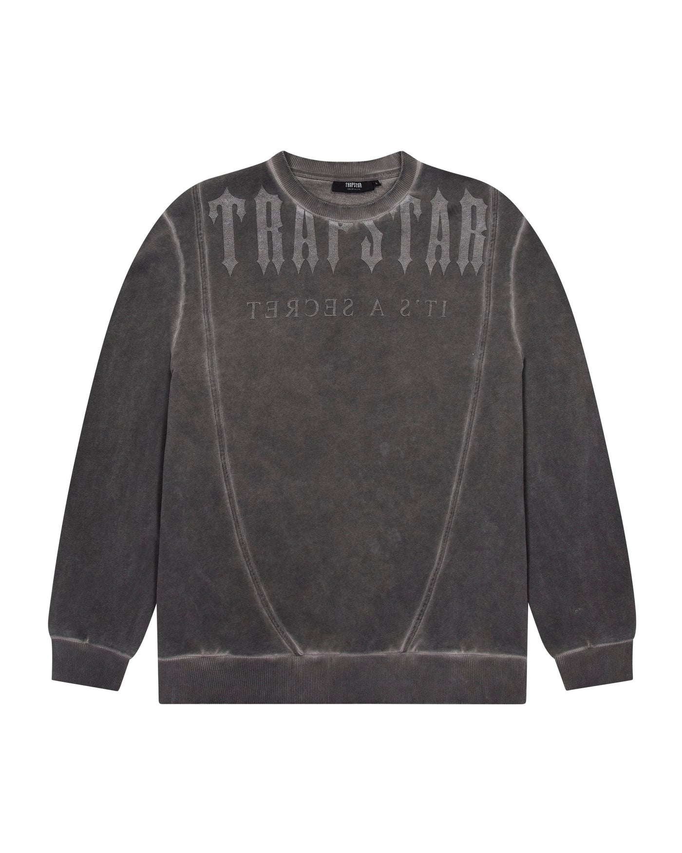 DECONSTRUCTED DECODED OIL WASH TRACKSUIT - GREY*