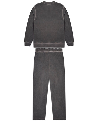 DECONSTRUCTED DECODED OIL WASH TRACKSUIT - GREY*