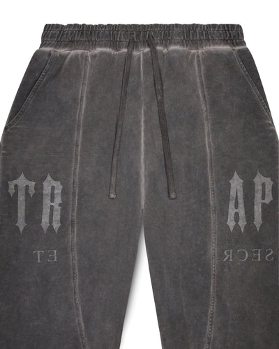DECONSTRUCTED DECODED OIL WASH TRACKSUIT - GREY*