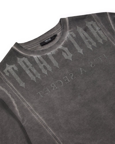 DECONSTRUCTED DECODED OIL WASH TRACKSUIT - GREY*