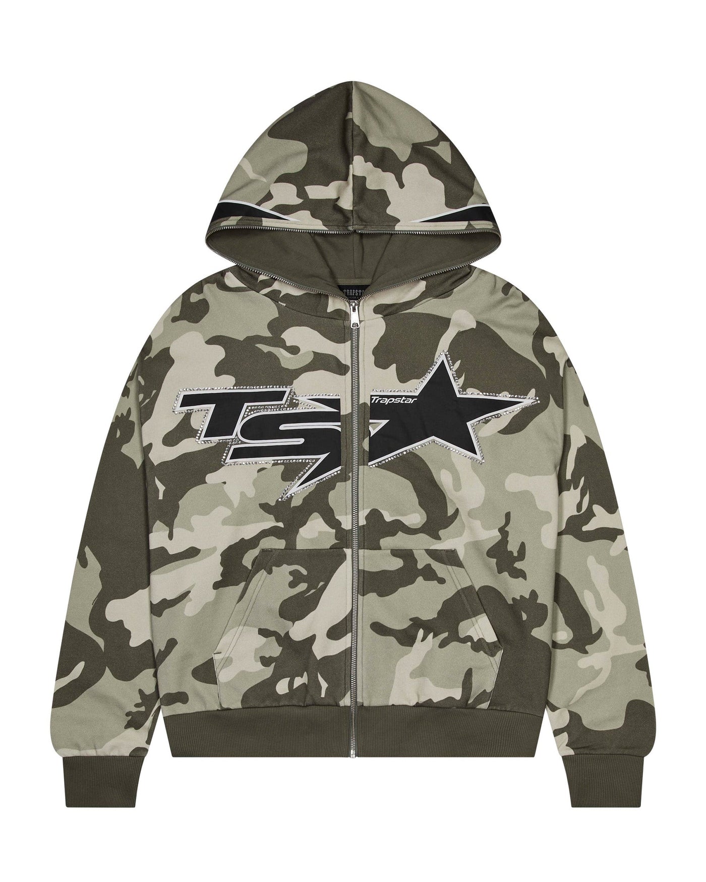 TS STAR CAMO HOODIE - GREEN*