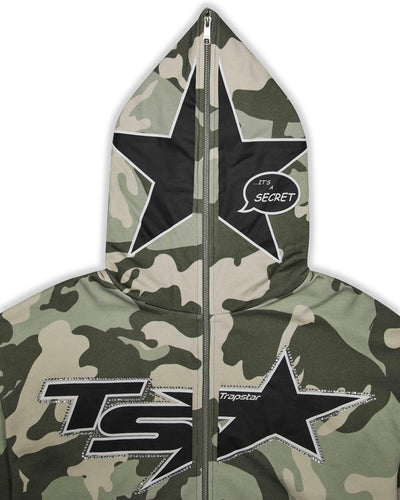 TS STAR CAMO HOODIE - GREEN*