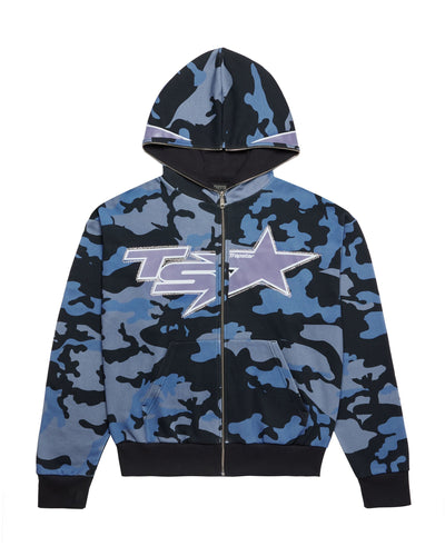 TS STAR CAMO HOODIE - BLUE*