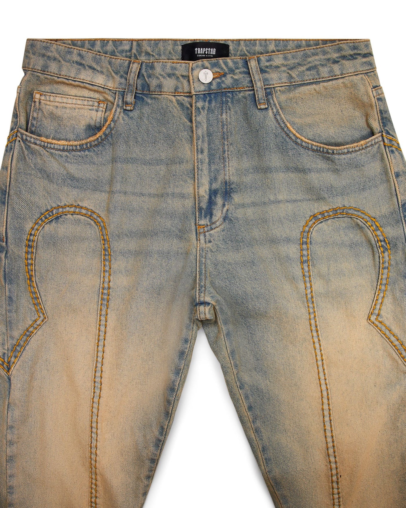 IRONGATE PANEL DENIM JEANS - SANDY BLUE*