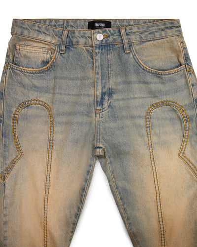 IRONGATE PANEL DENIM JEANS - SANDY BLUE*