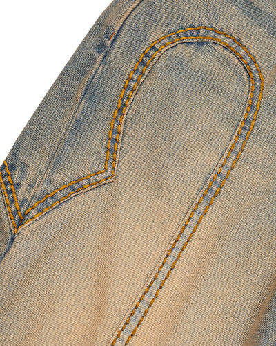 IRONGATE PANEL DENIM JEANS - SANDY BLUE*