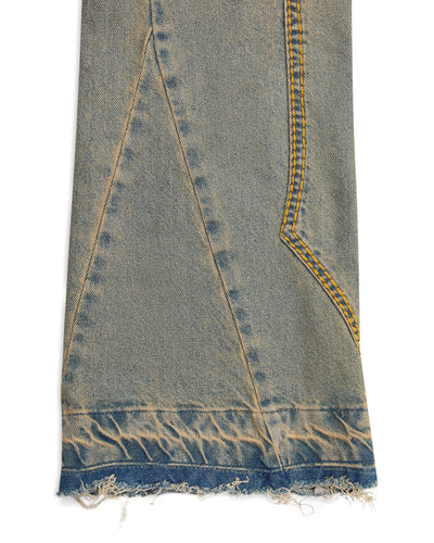 IRONGATE PANEL DENIM JEANS - SANDY BLUE*