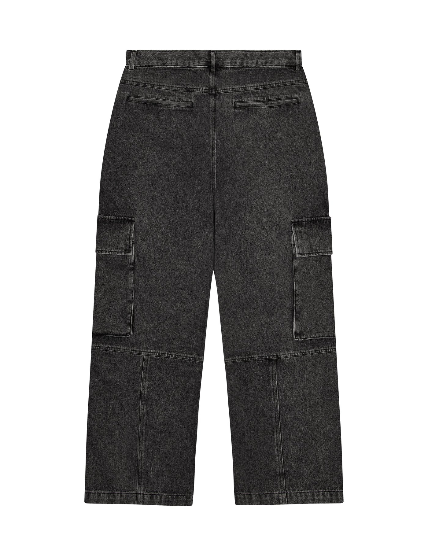 DENIM CARPENTER PANTS - GREY*