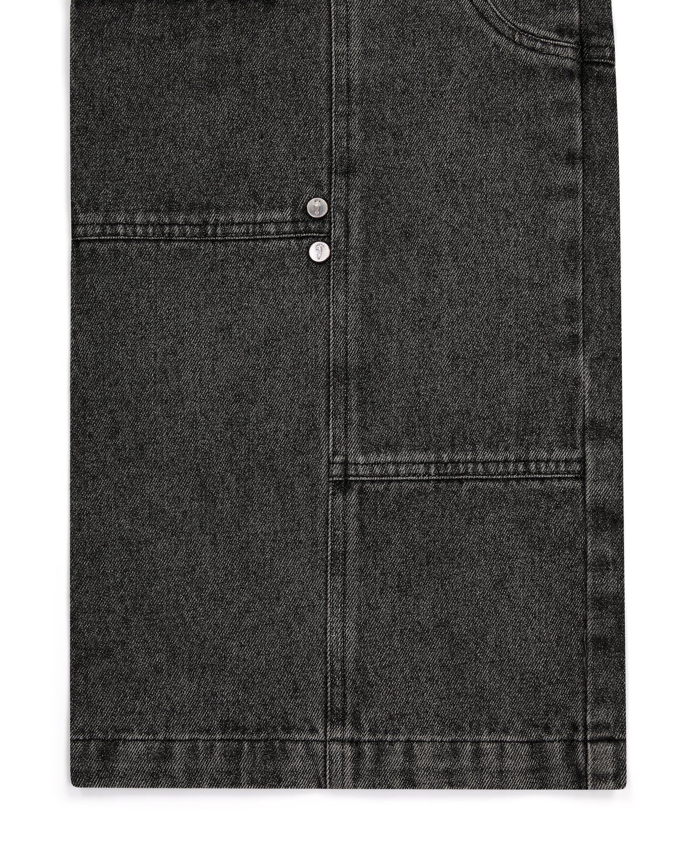 DENIM CARPENTER PANTS - GREY*