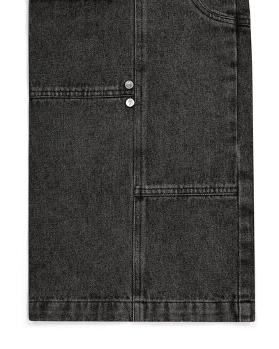 DENIM CARPENTER PANTS - GREY*