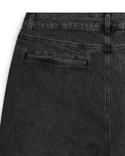 DENIM CARPENTER PANTS - GREY*
