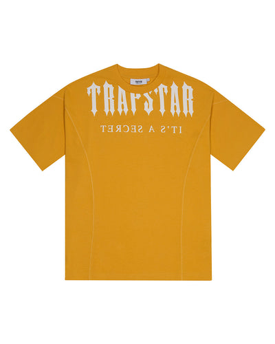 DECONSTRUCTED DECODED TEE - YELLOW/WHITE