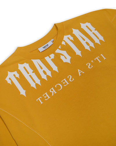 DECONSTRUCTED DECODED TEE - YELLOW/WHITE