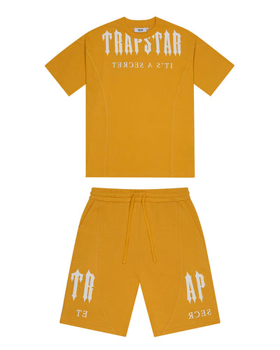 DECONSTRUCTED DECODED SHORTS - YELLOWIWHITE