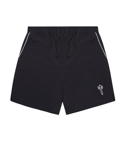 TRACK SHORTS - BLACK/WHITE