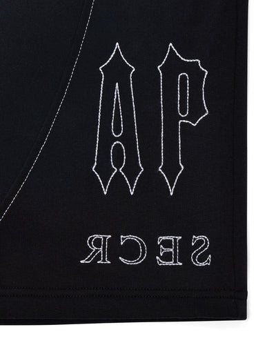 DECONSTRUCTED DECODED SHORTS - BLACK