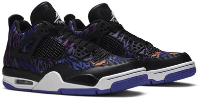 Air Jordan 4 Black Rush Violet