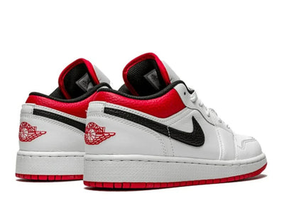 Air Jordan 1 Low White University Red Black