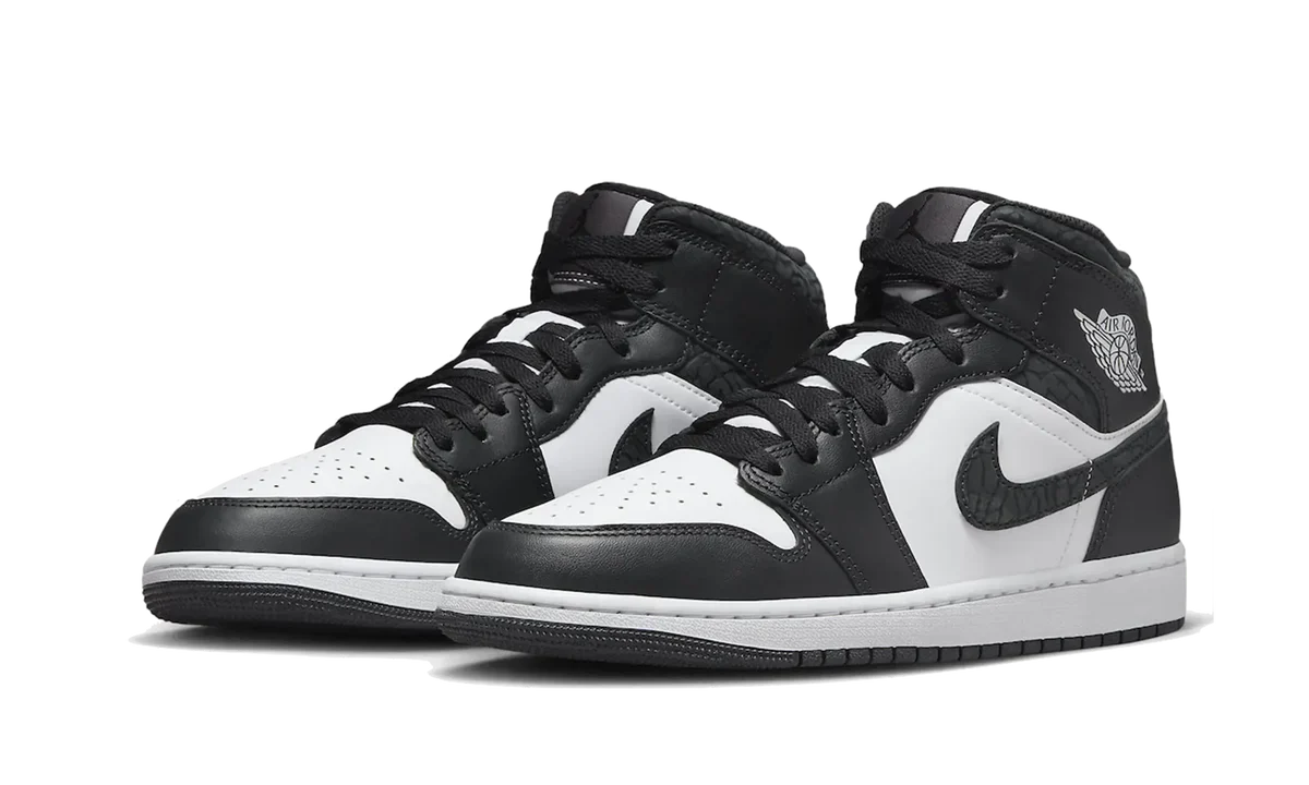Air Jordan 1 Mid Black Elephant