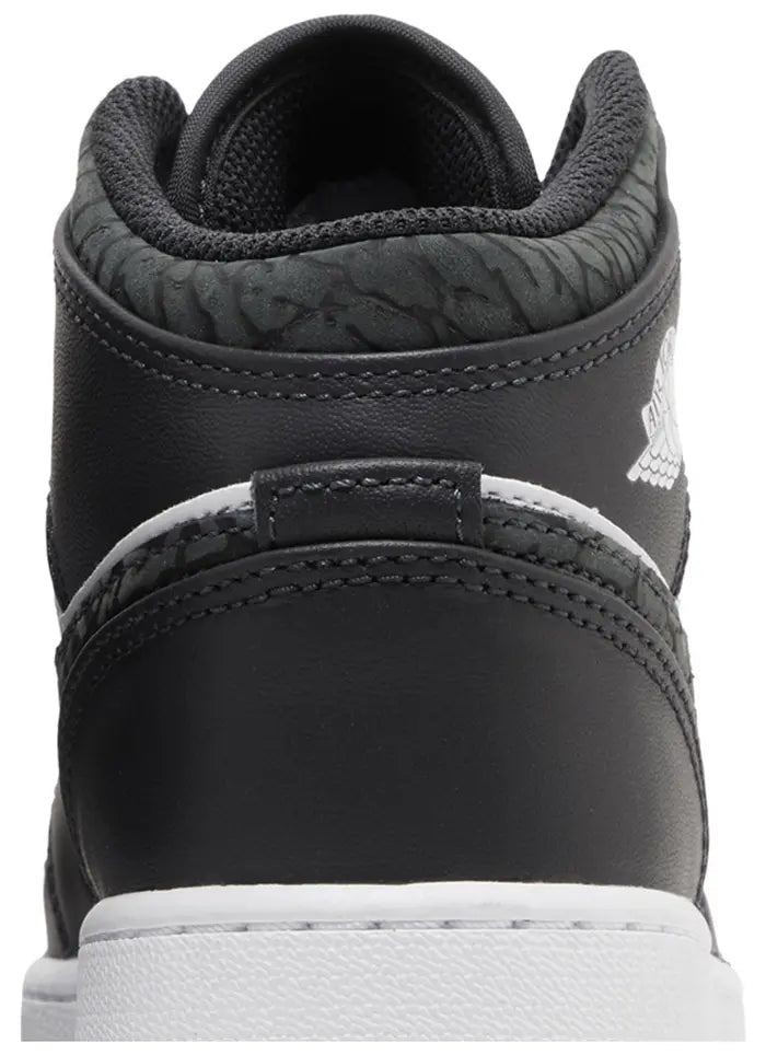 Air Jordan 1 Mid Black Elephant