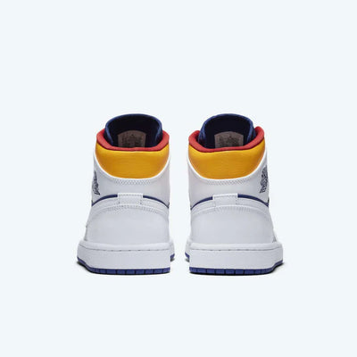 Air Jordan 1 Mid Royal Blue Laser Orange
