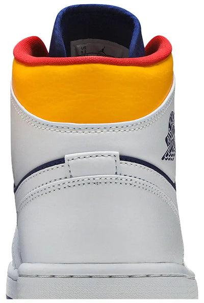 Air Jordan 1 Mid Royal Blue Laser Orange