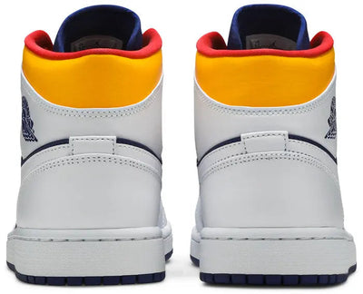 Air Jordan 1 Mid Royal Blue Laser Orange