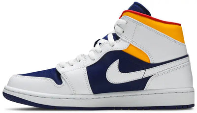 Air Jordan 1 Mid Royal Blue Laser Orange