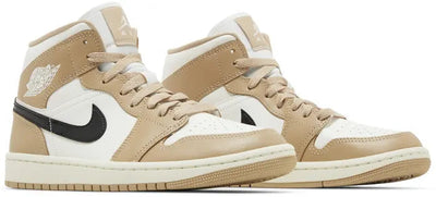 Air Jordan 1 Mid Tan Black