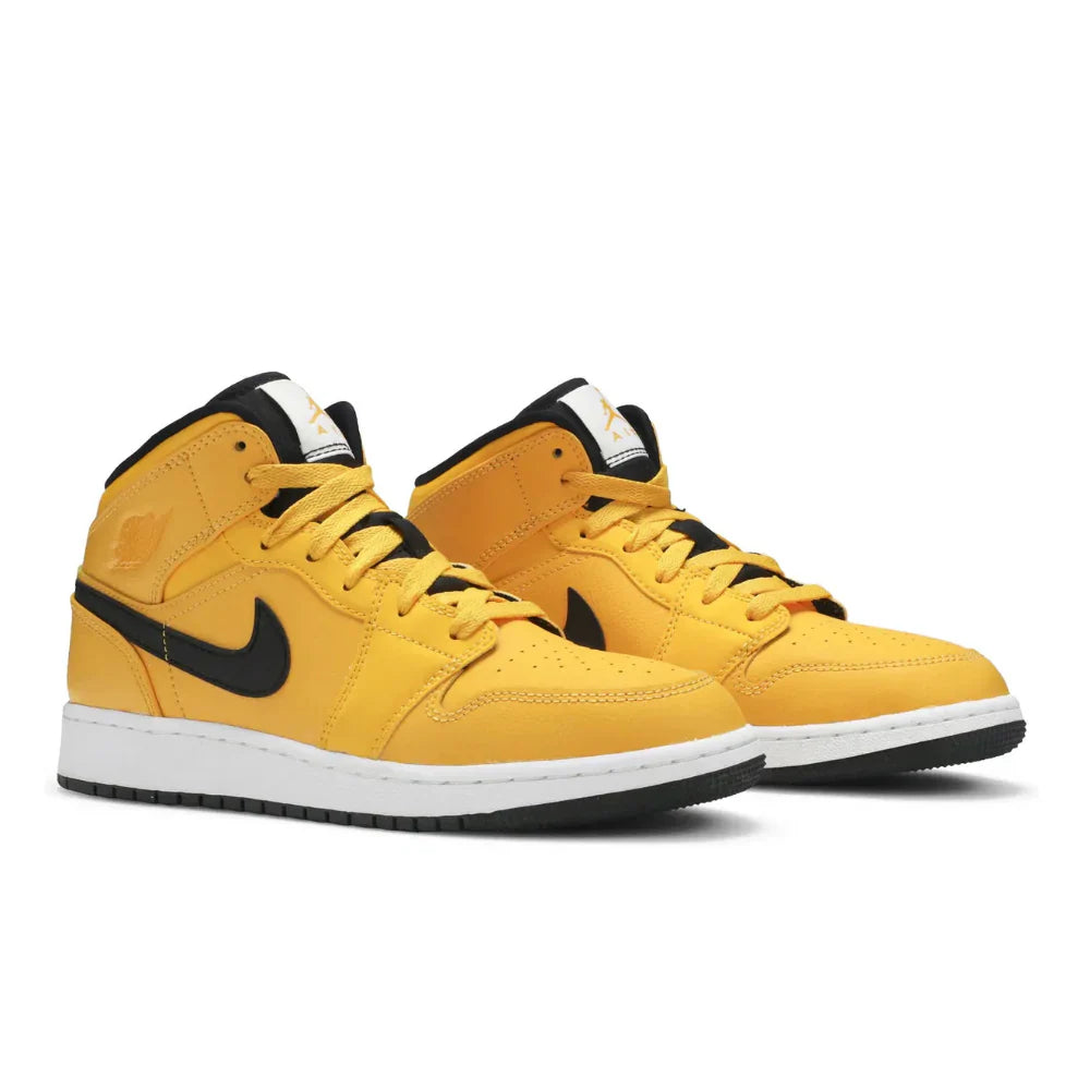 Air Jordan 1 Mid University Gold Black