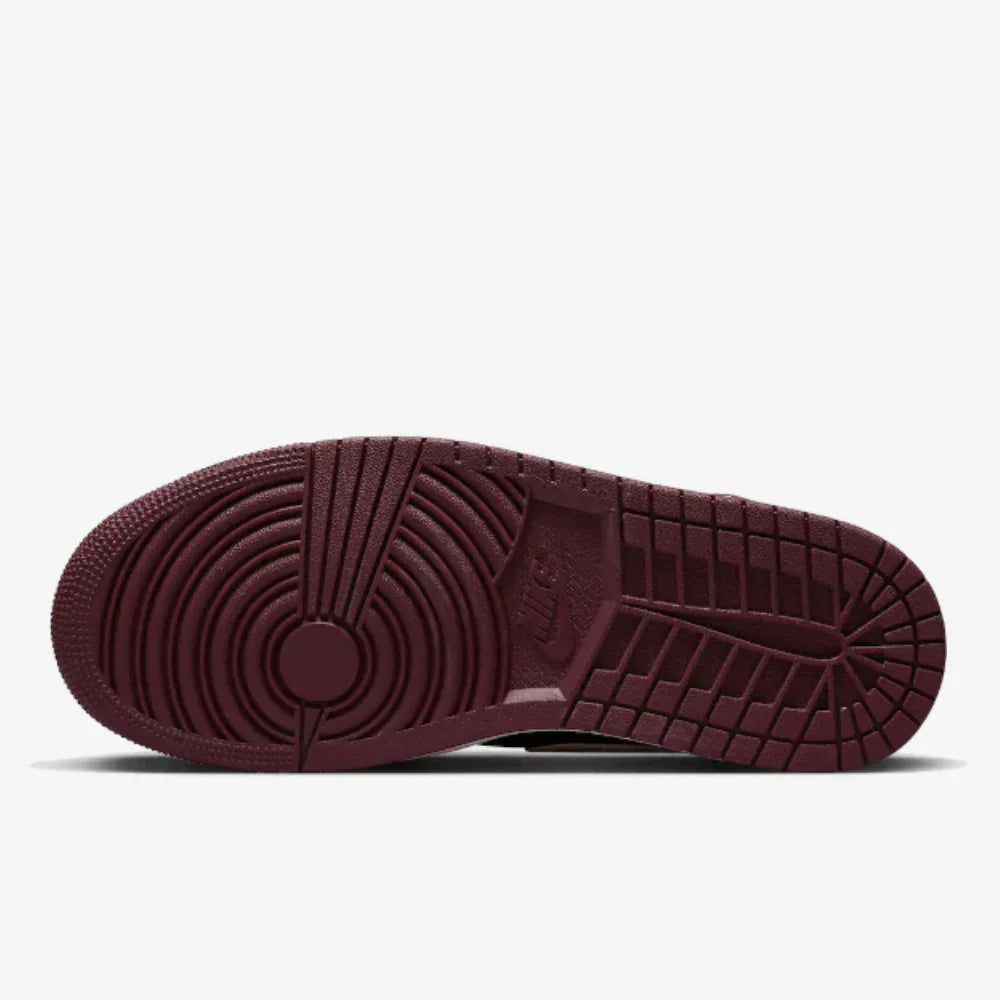 Air Jordan 1 Mid Split Beach Cherrywood Red