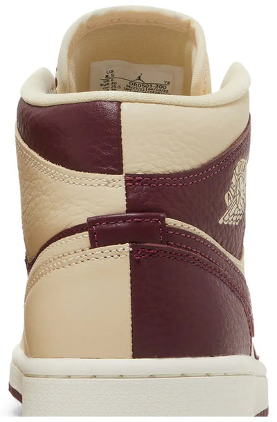 Air Jordan 1 Mid Split Beach Cherrywood Red