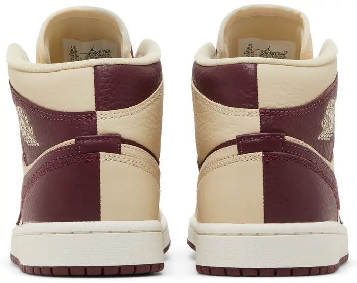 Air Jordan 1 Mid Split Beach Cherrywood Red