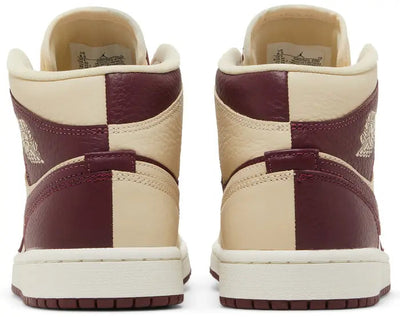 Air Jordan 1 Mid Split Beach Cherrywood Red