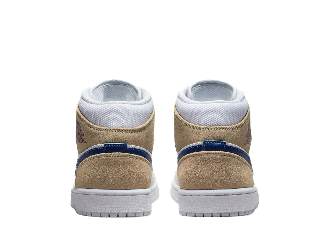 Air Jordan 1 Mid Tan Suede Navy