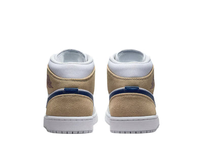 Air Jordan 1 Mid Tan Suede Navy