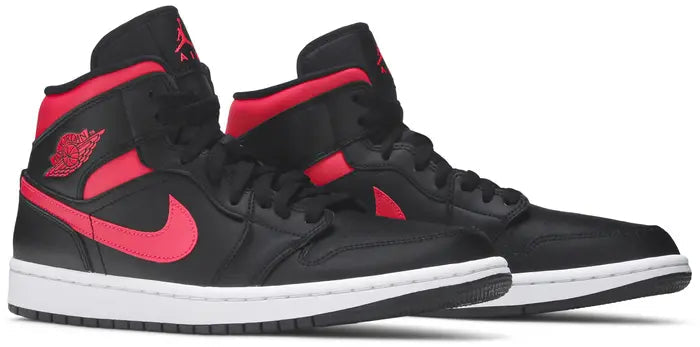 Air Jordan 1 Mid Black Siren Red