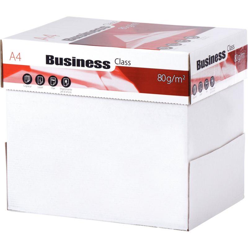 Carton de 5 ramettes de 500 feuilles A4 80g blanc BUSINESS