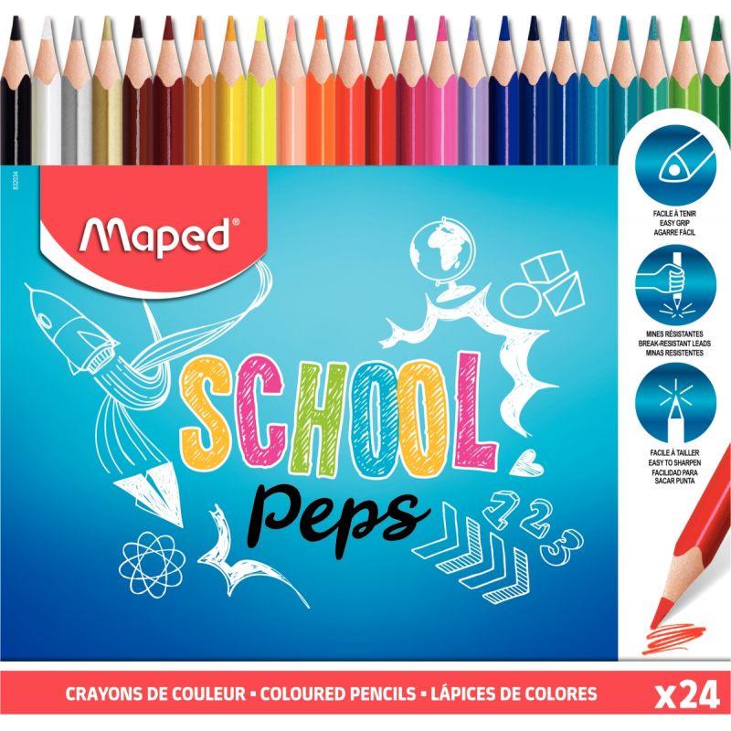 Pochette de 24 crayons de couleur Colorpeps
